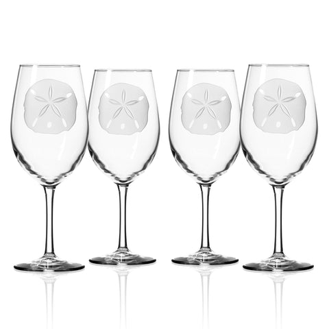 Aspen Leaf AP Large Wine Glass Set, Engraved Aspen Leaf Large Wine Glass