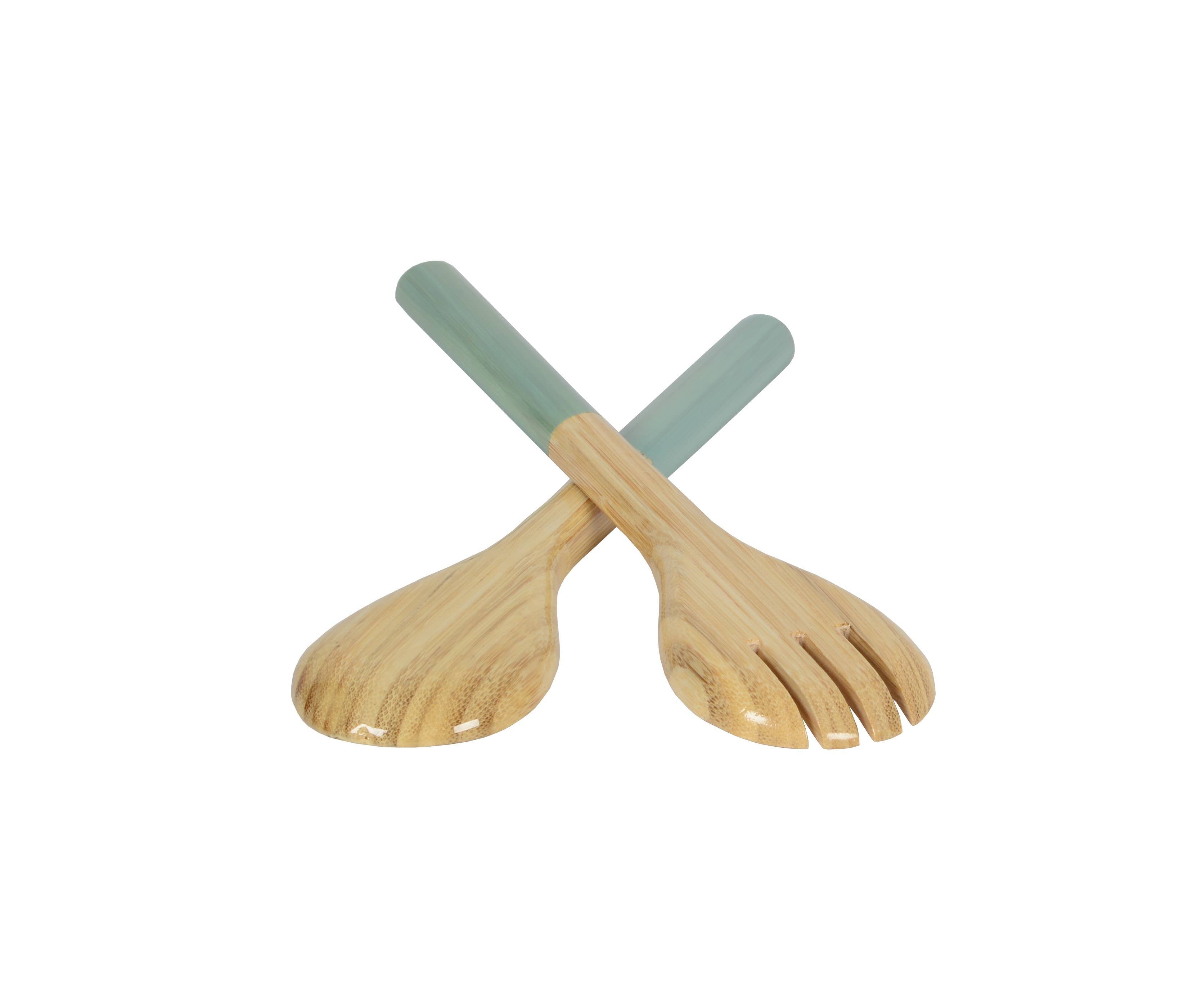 Blue Bamboo Server Set 10.7" - MaisonBeach