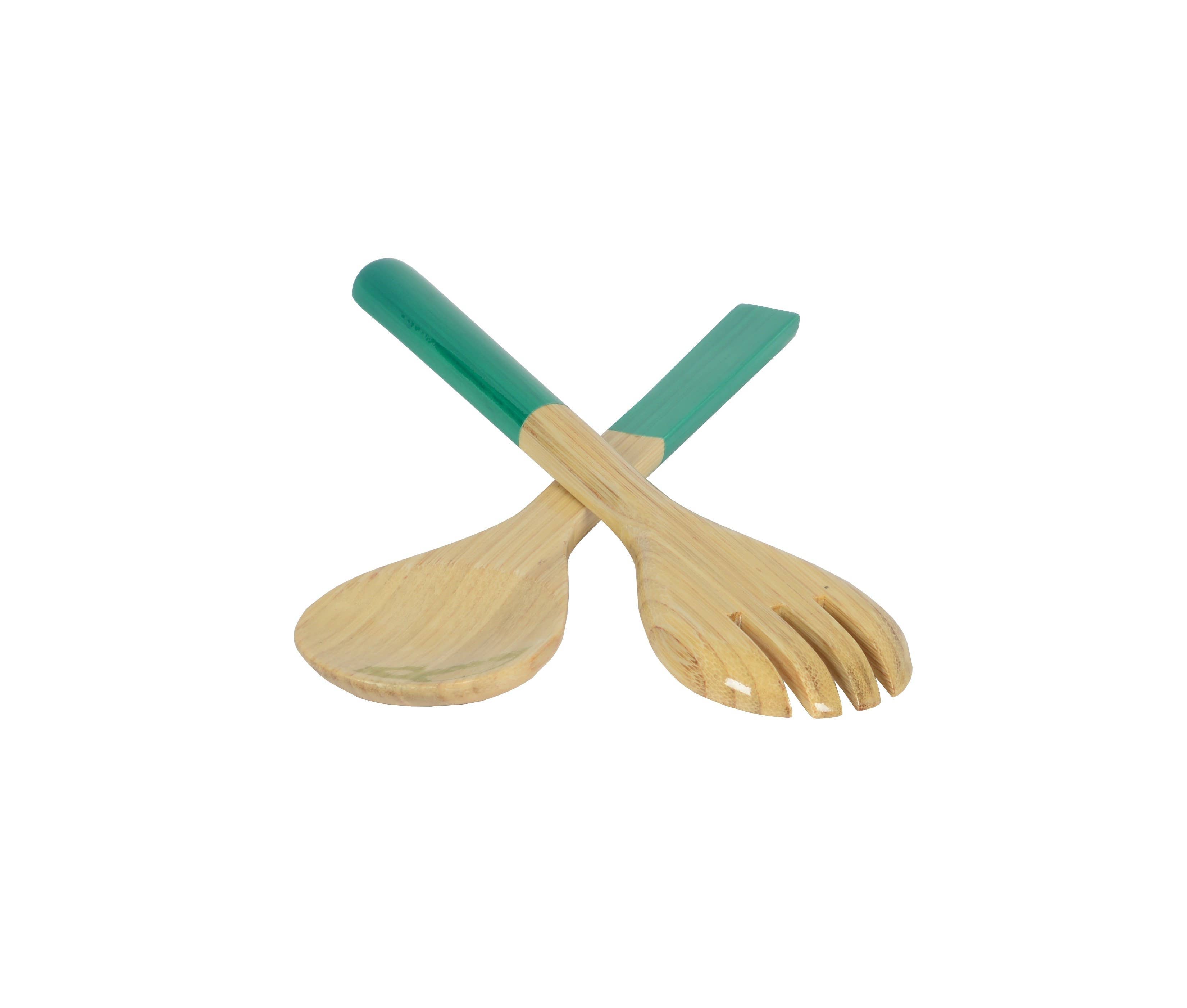 Blue Bamboo Server Set 10.7" - MaisonBeach