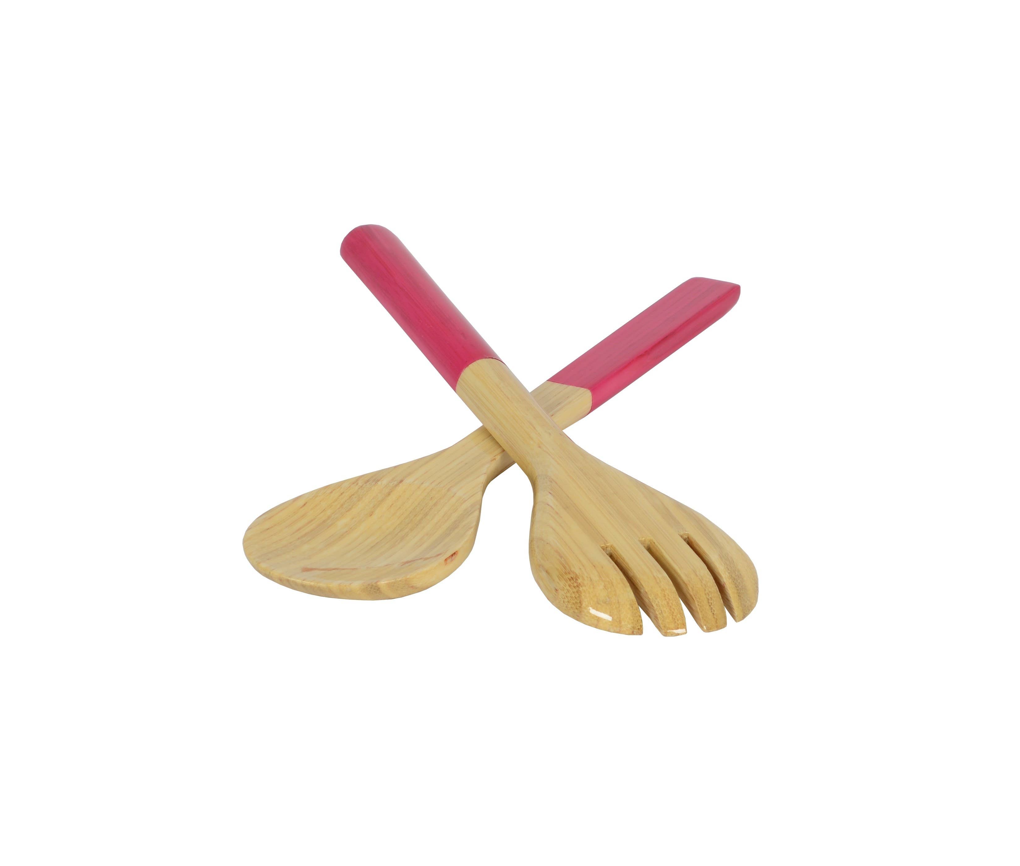 White Bamboo Server Set 10.7" - MaisonBeach