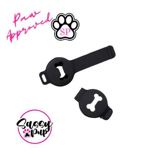 Sassy Pup LLC - Silicone Airtag Case/holder for Pet Collar: Black - MaisonBeach