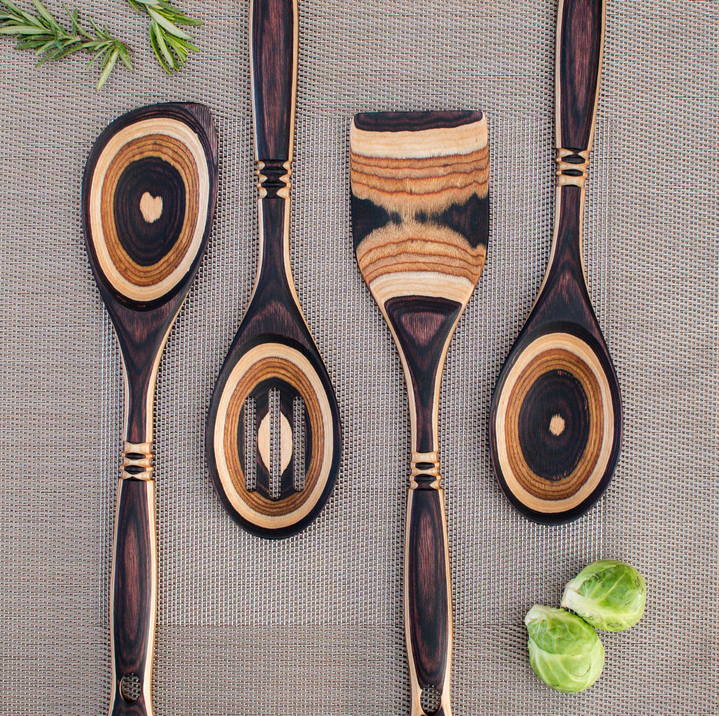 Island Bamboo - 12" Natural Pakka Slotted Spoon