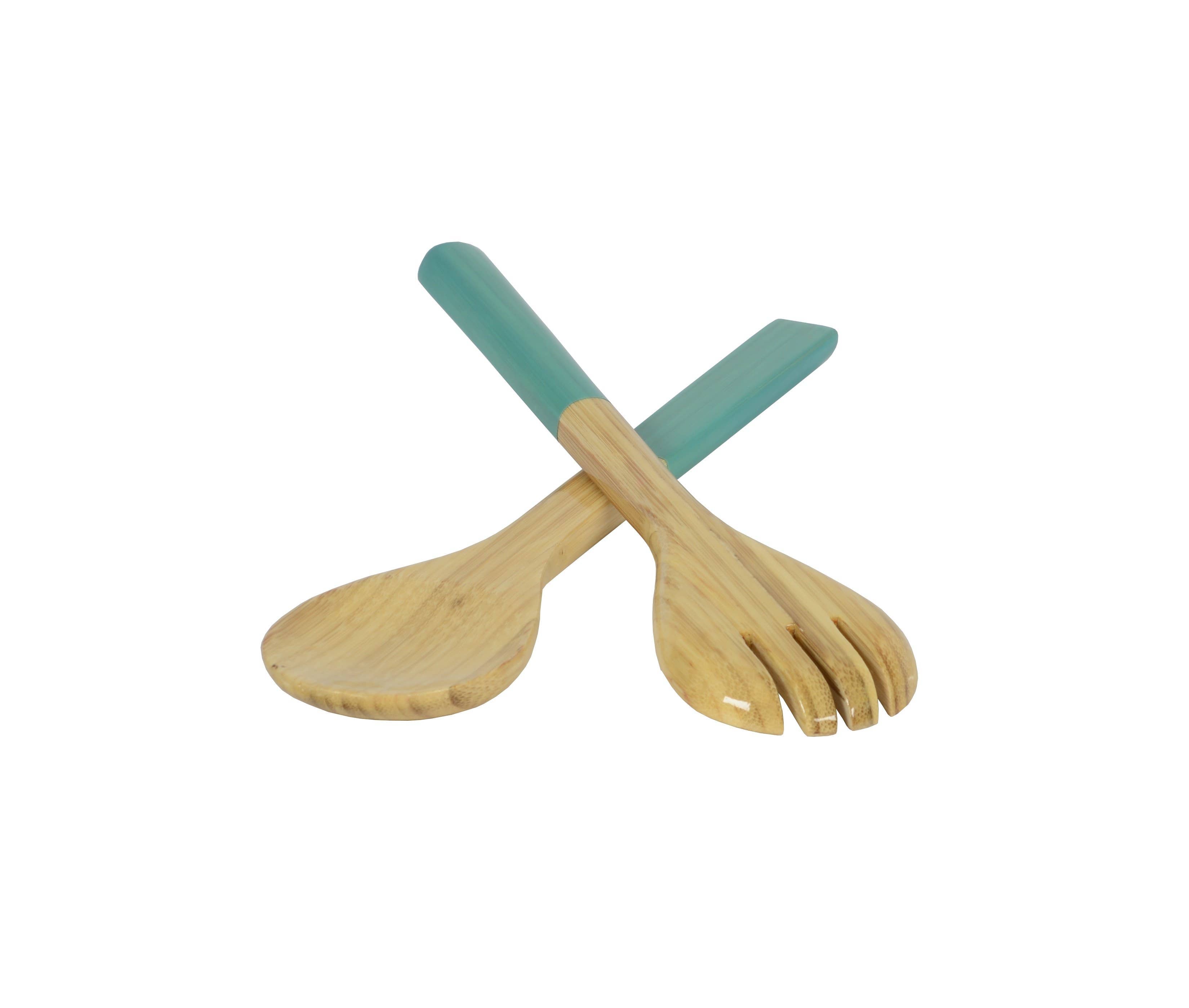 Blue Bamboo Server Set 10.7" - MaisonBeach