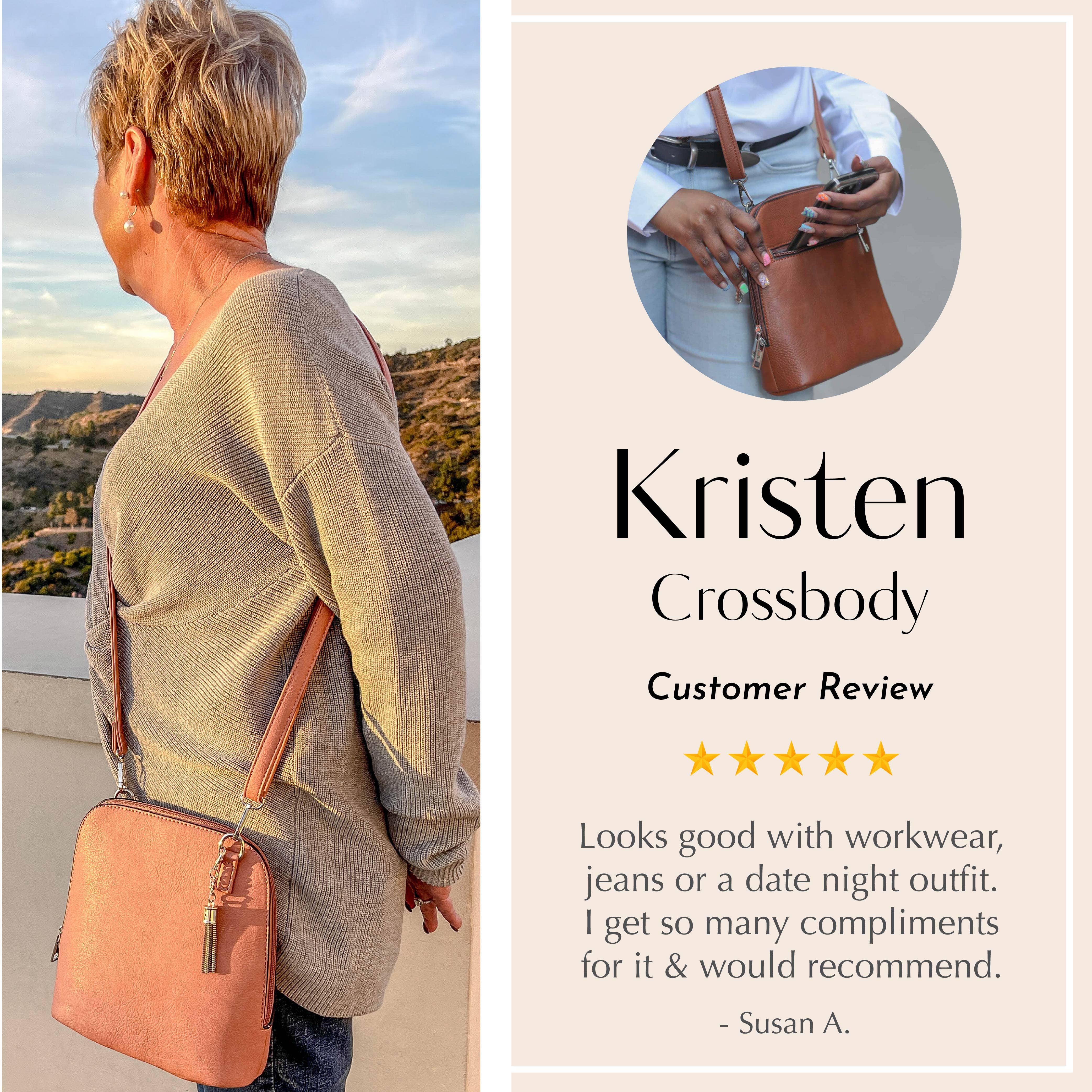 Kristen Crossbody: Watercress