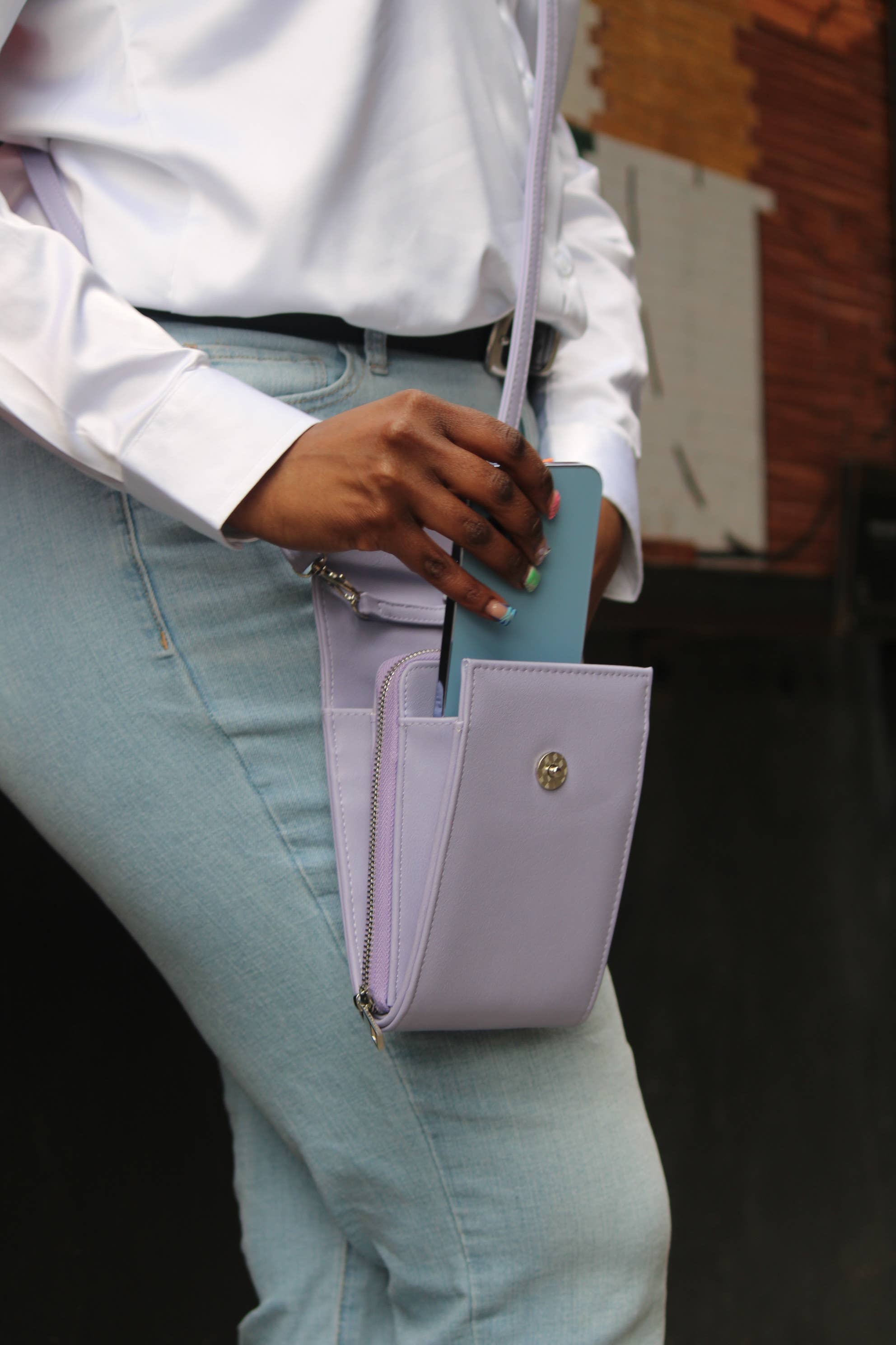 Serena Crossbody: Chambray