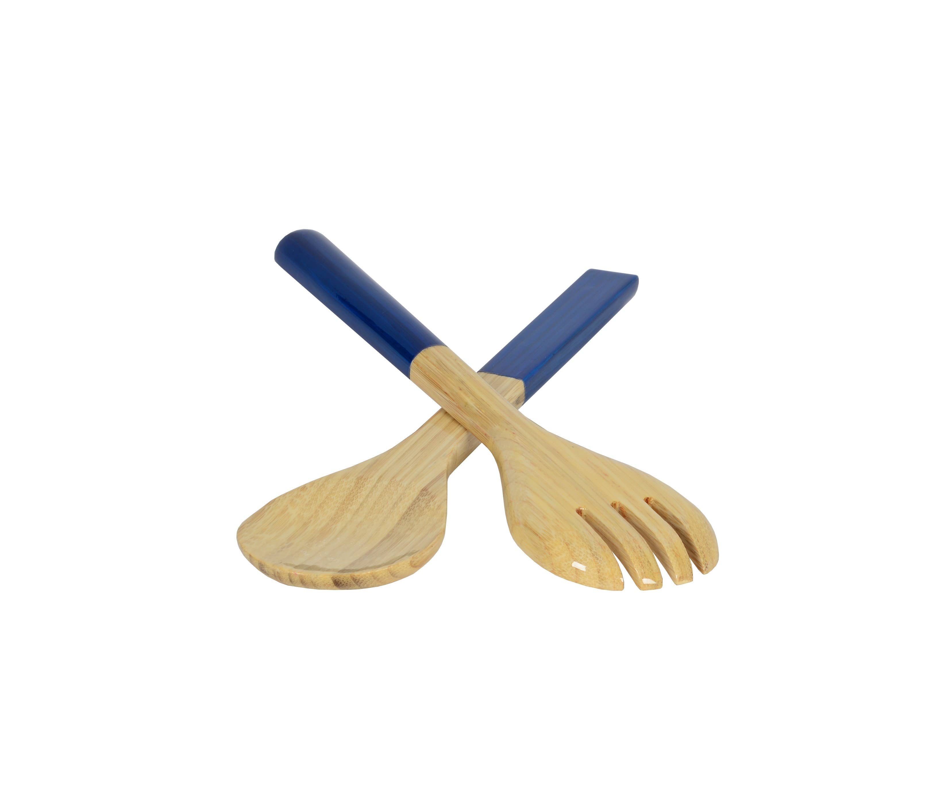 White Bamboo Server Set 10.7" - MaisonBeach