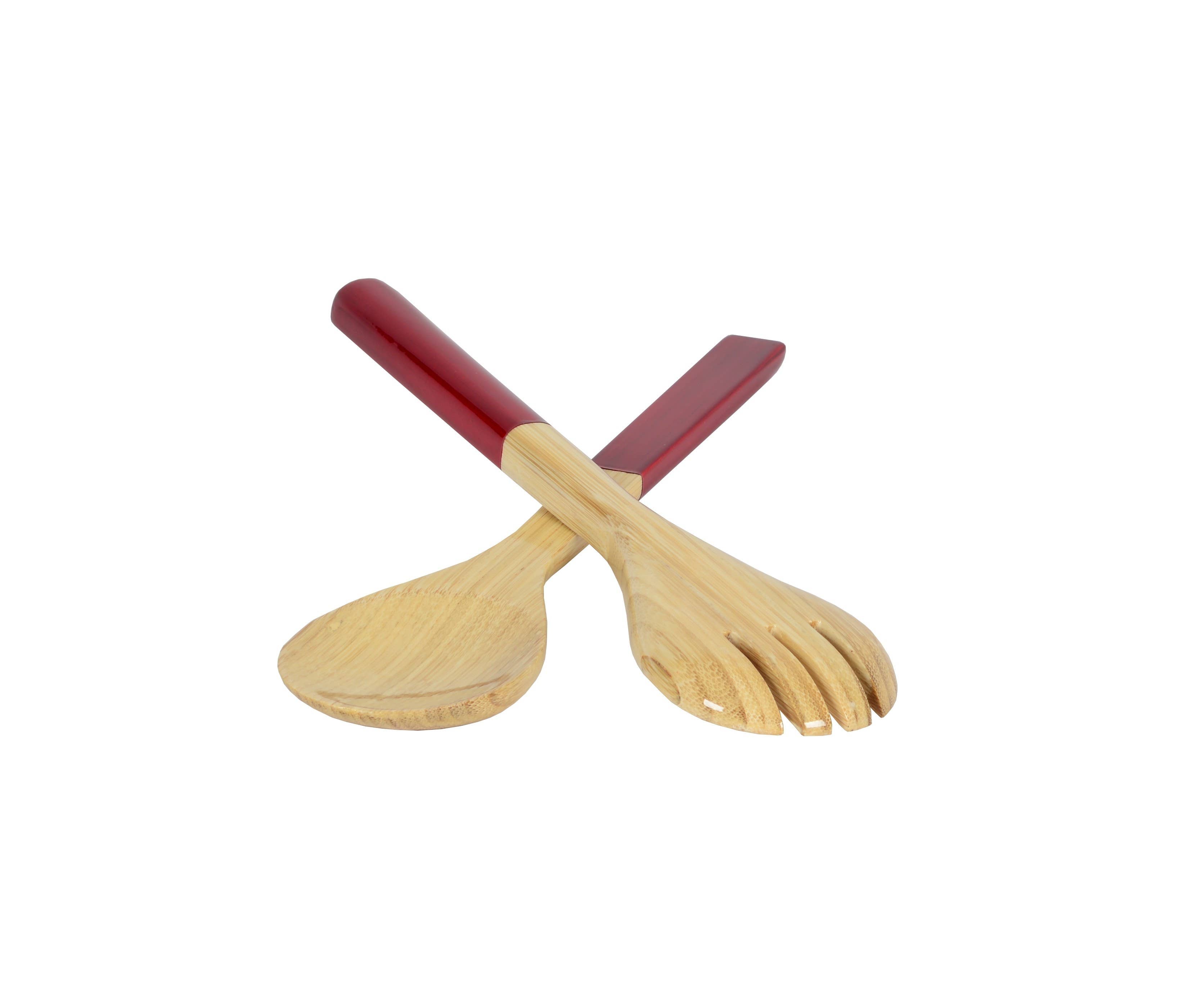 White Bamboo Server Set 10.7" - MaisonBeach