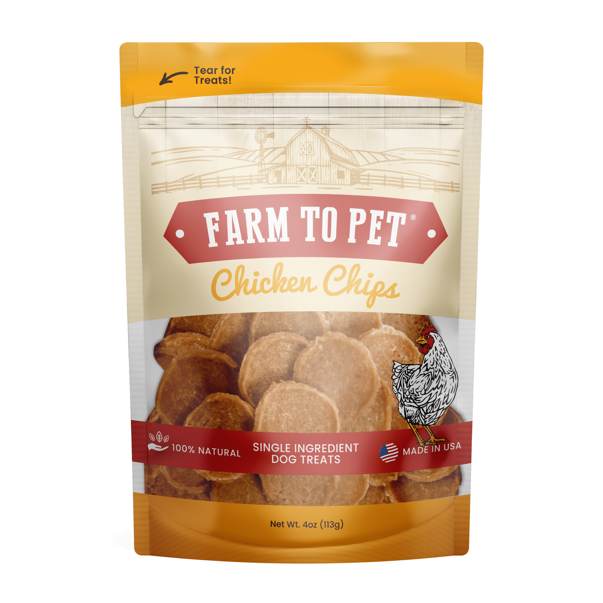 Farm to Pet - Chicken Chips: 12oz - MaisonBeach