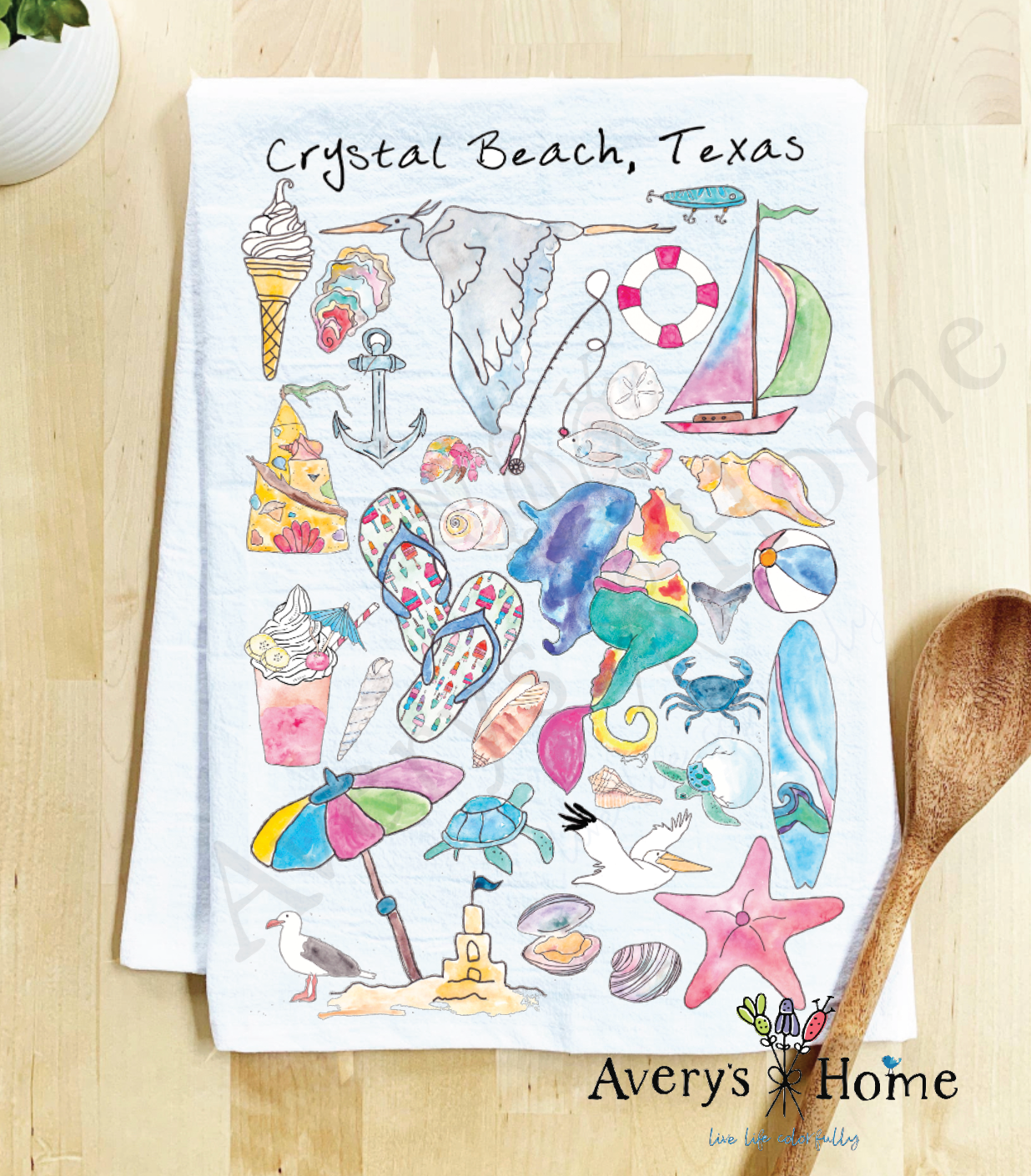 Avery's Home - Vero Beach, FL Tea Towel