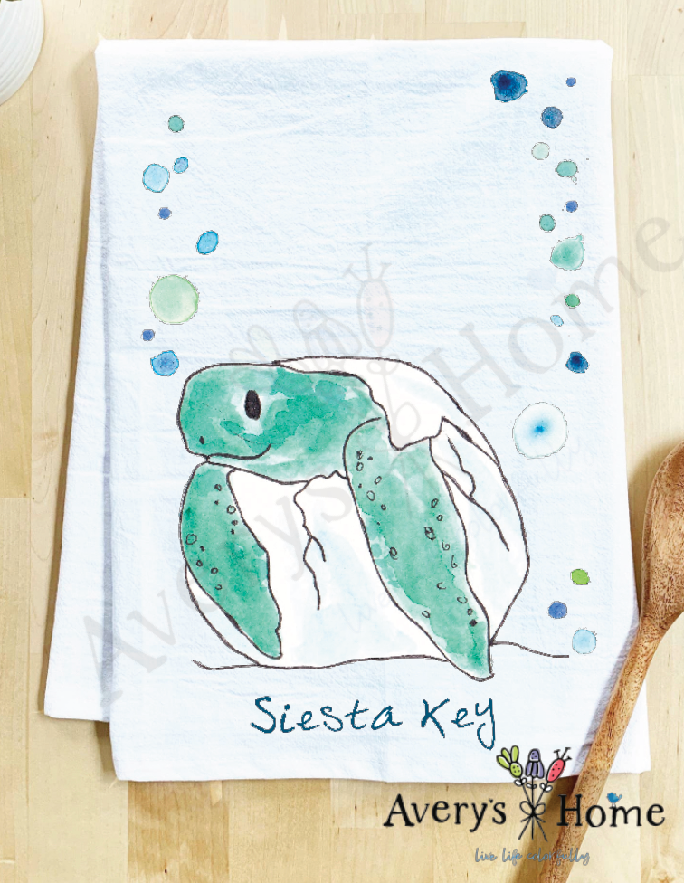 Avery's Home - Single Turtle Egg Cute  Kitchen Towel: Vero Beach, FL