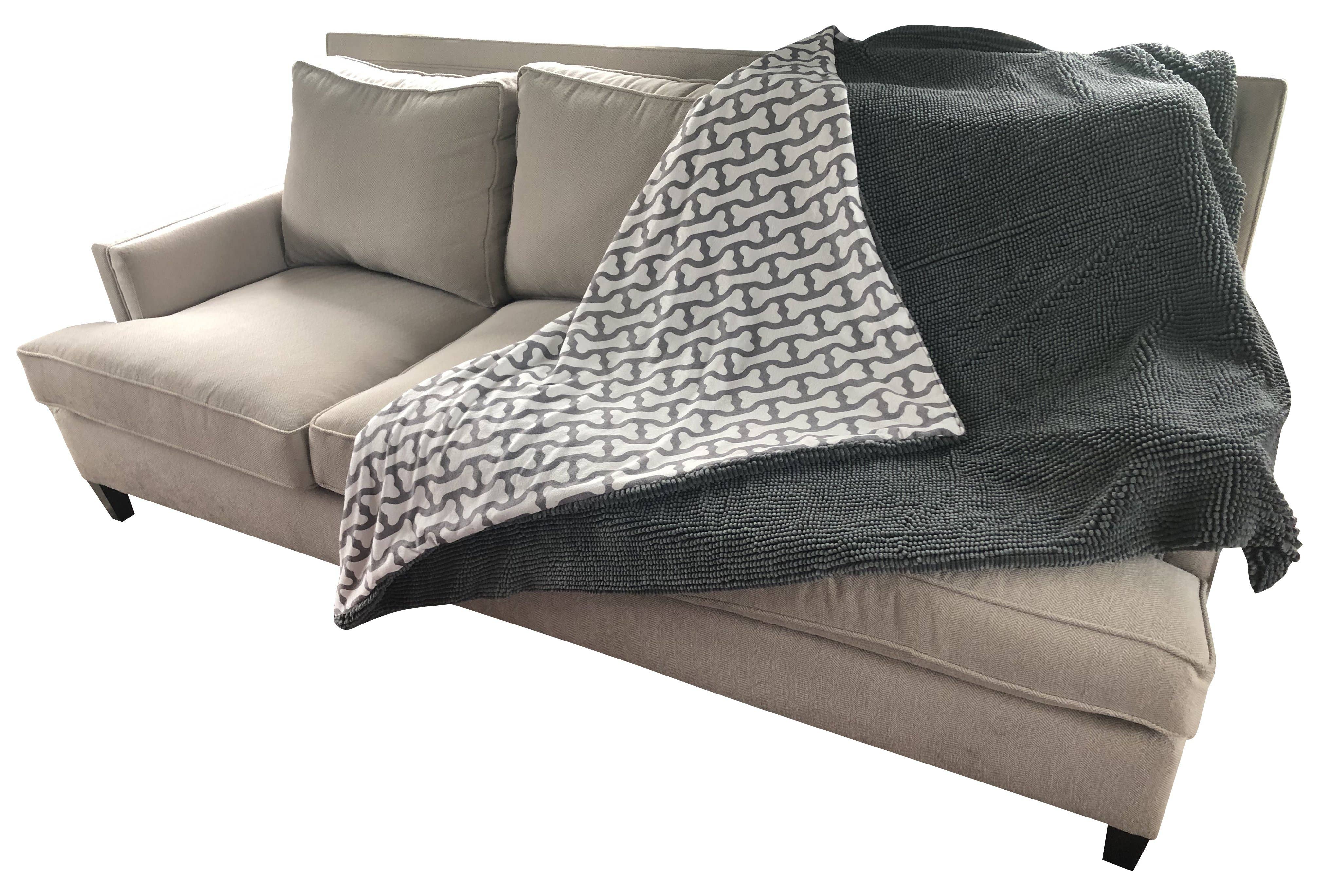 Soggy Doggy Sofa Snuggler Blanket: Grey / Large 48x56" - MaisonBeach