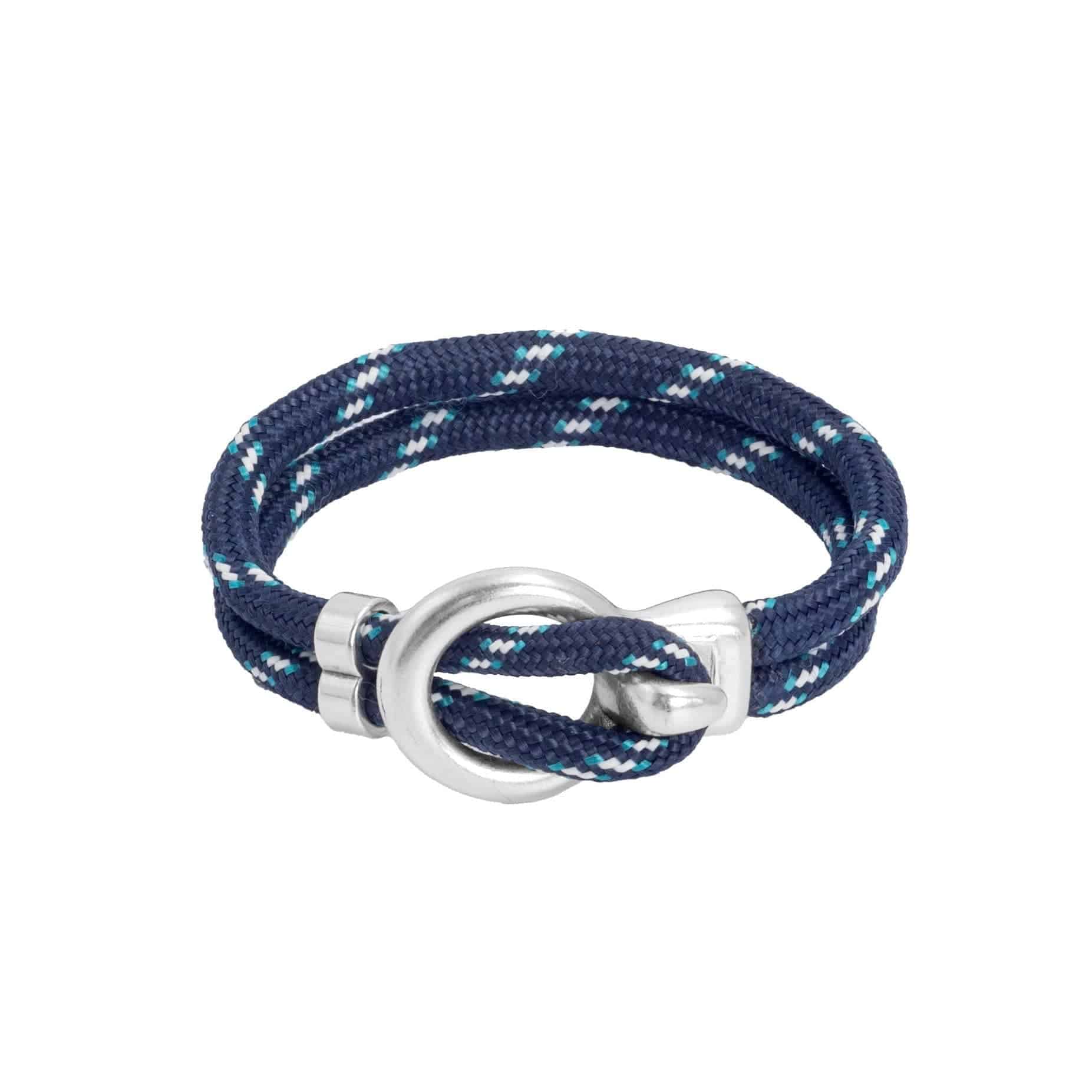 Butler Hill - Newport Rope Bracelet Silver: Black / Medium - MaisonBeach