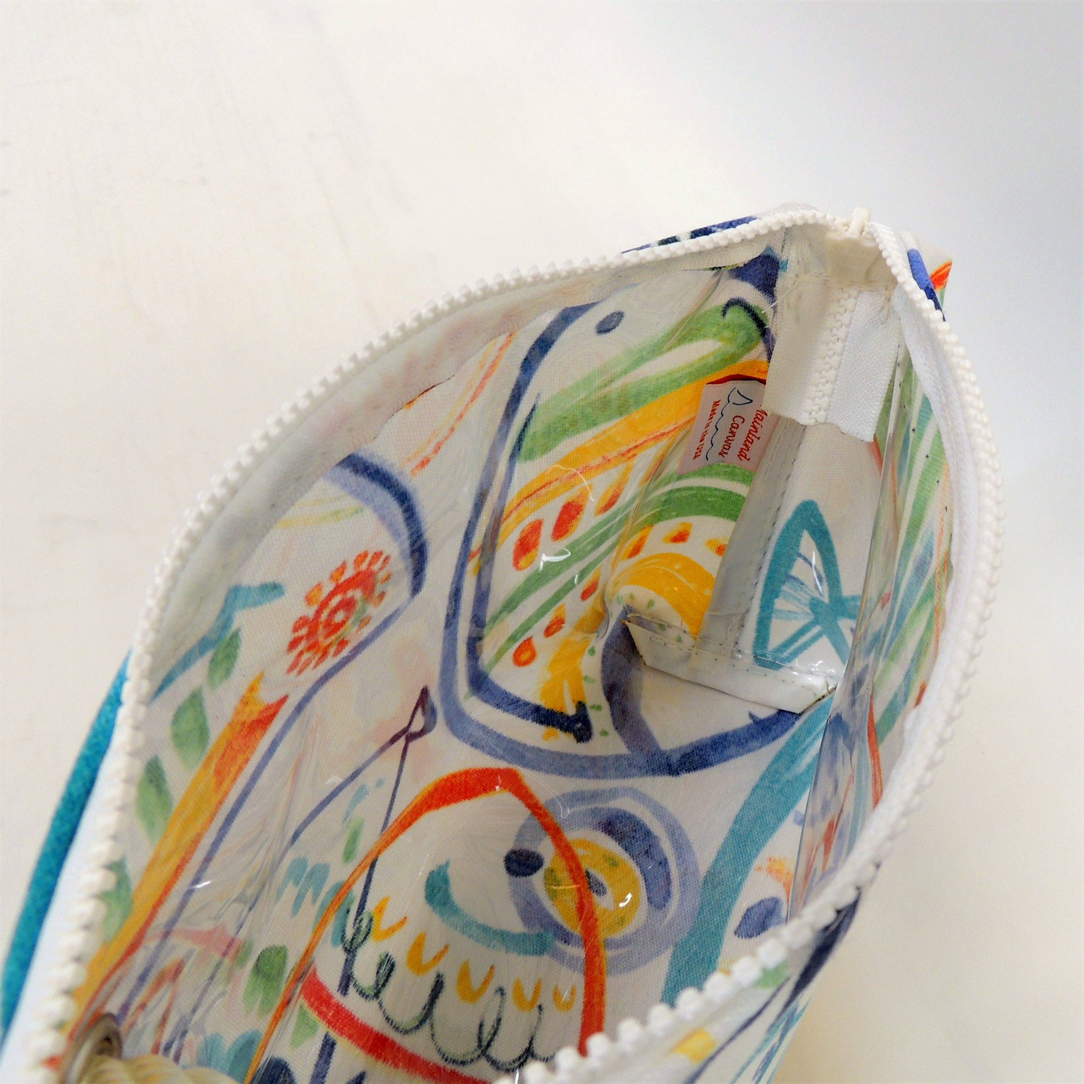 Cosmetic Bag – Abstract Fish Design