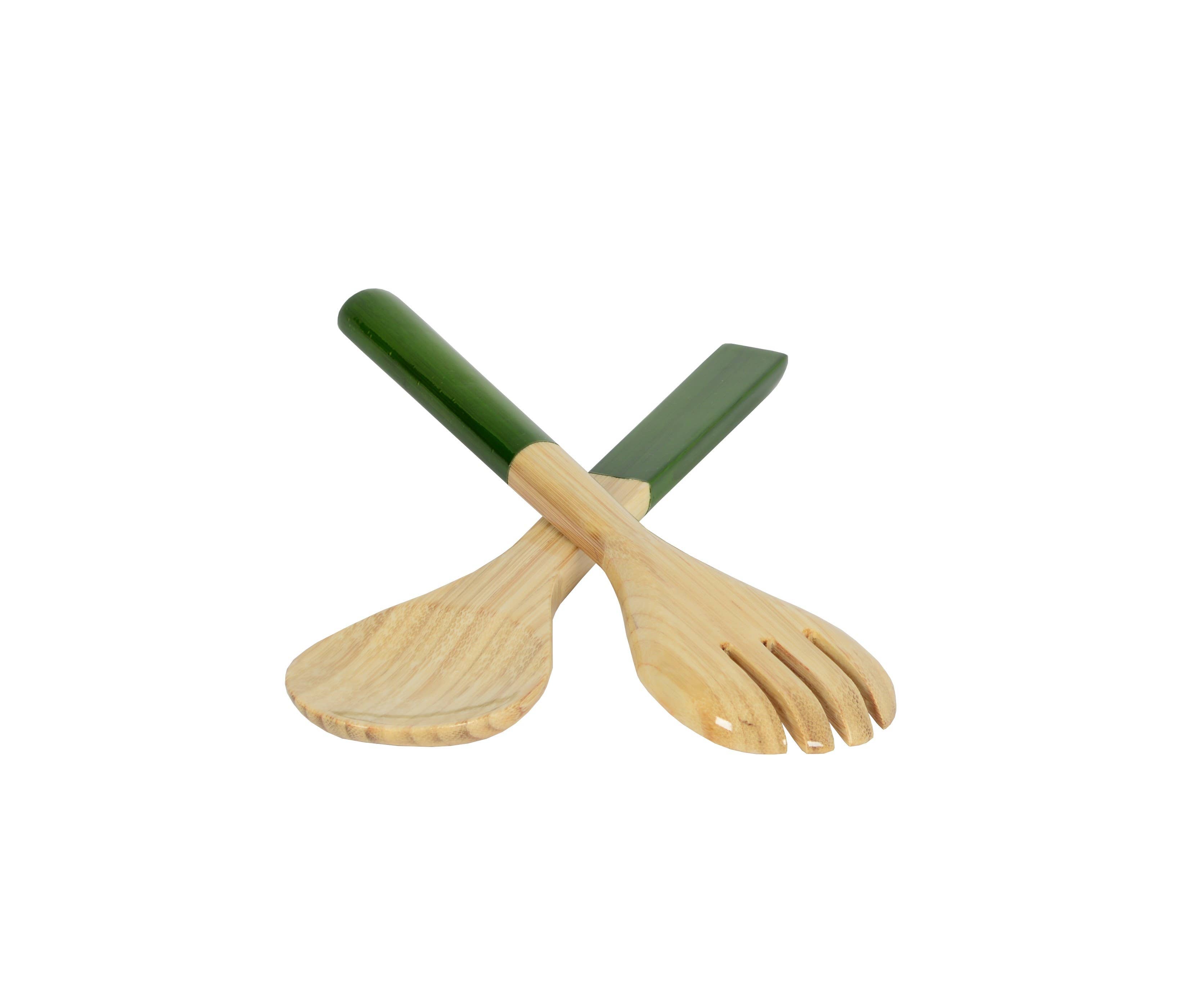 White Bamboo Server Set 10.7" - MaisonBeach