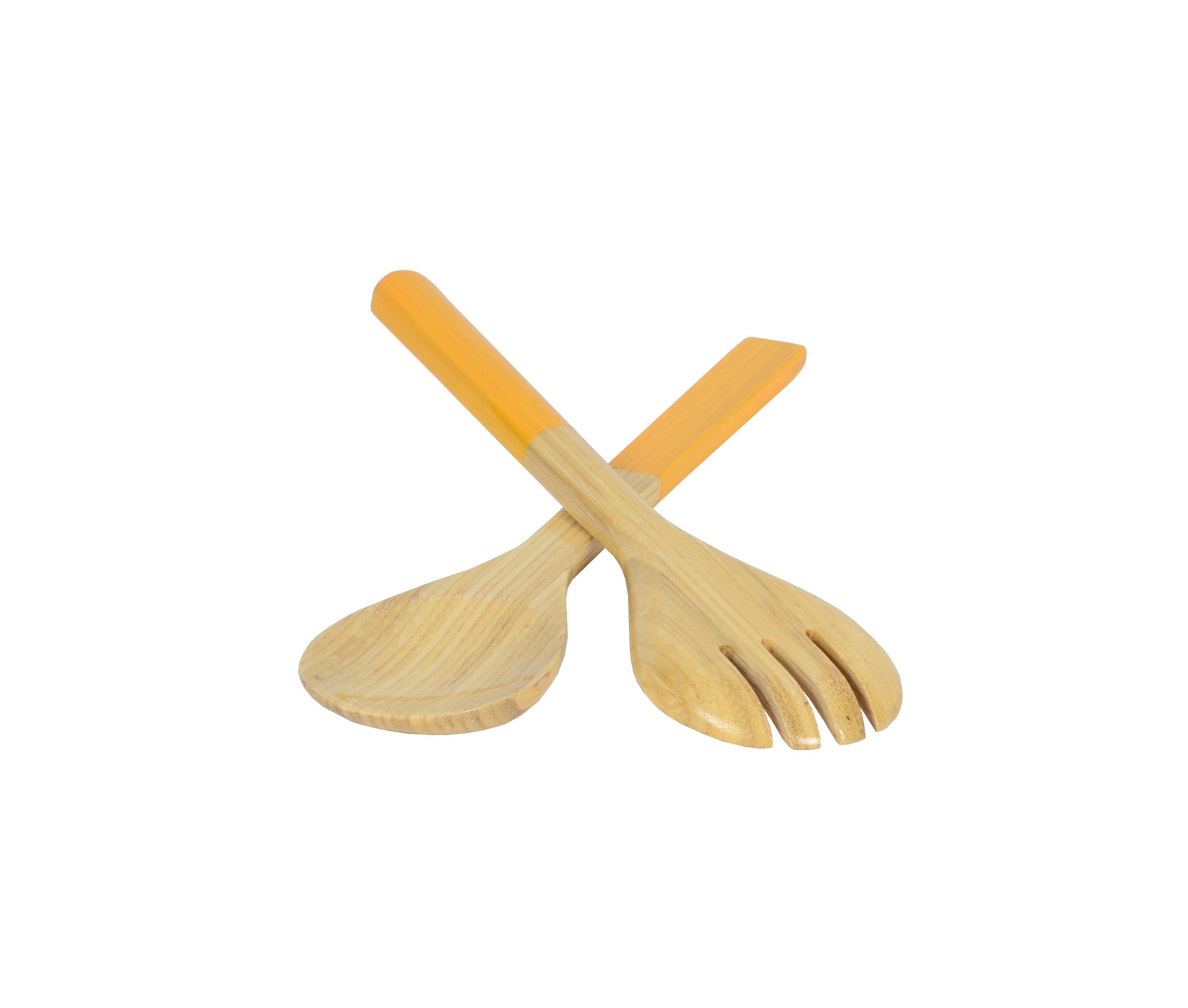 White Bamboo Server Set 10.7" - MaisonBeach