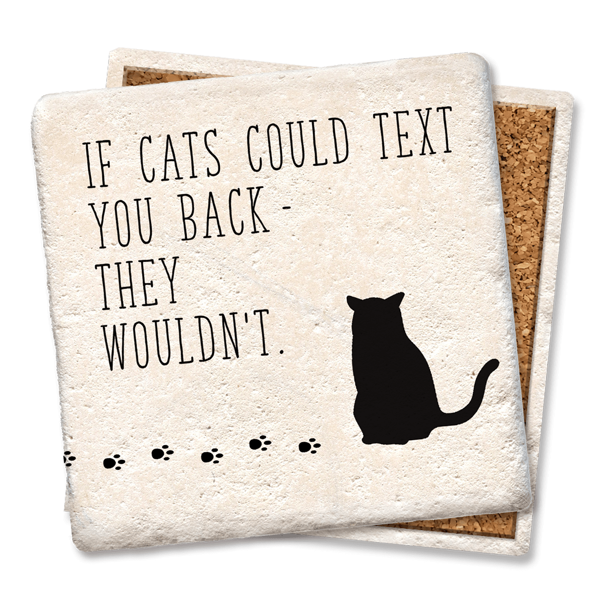 If Cats Could Text Coaster - MaisonBeach