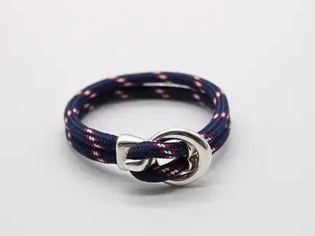 Butler Hill - Newport Rope Bracelet Silver: Navy / Medium - MaisonBeach