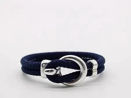 Butler Hill - Newport Rope Bracelet Silver: Black / Medium - MaisonBeach