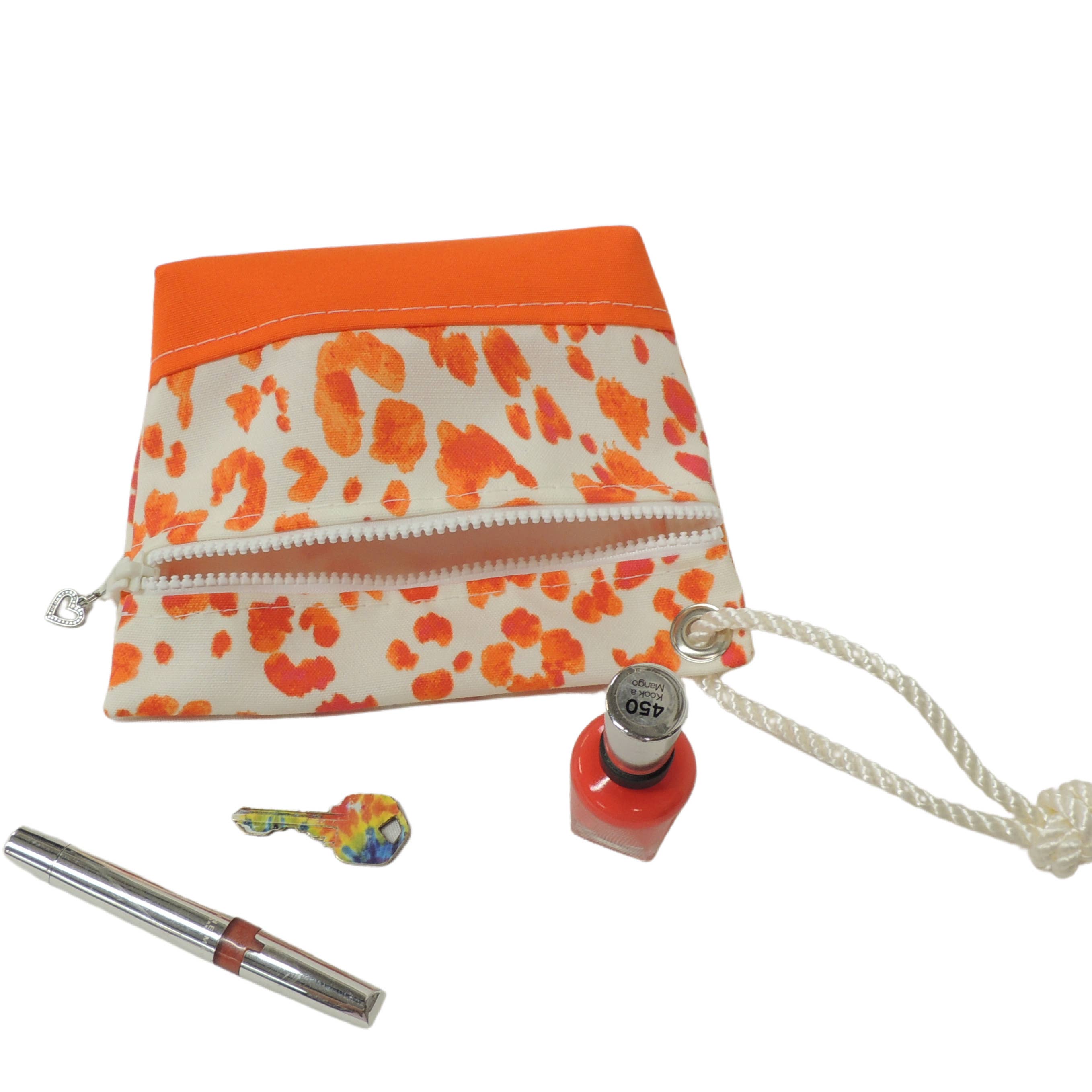 Wristlet – Orange Animal Print - MaisonBeach