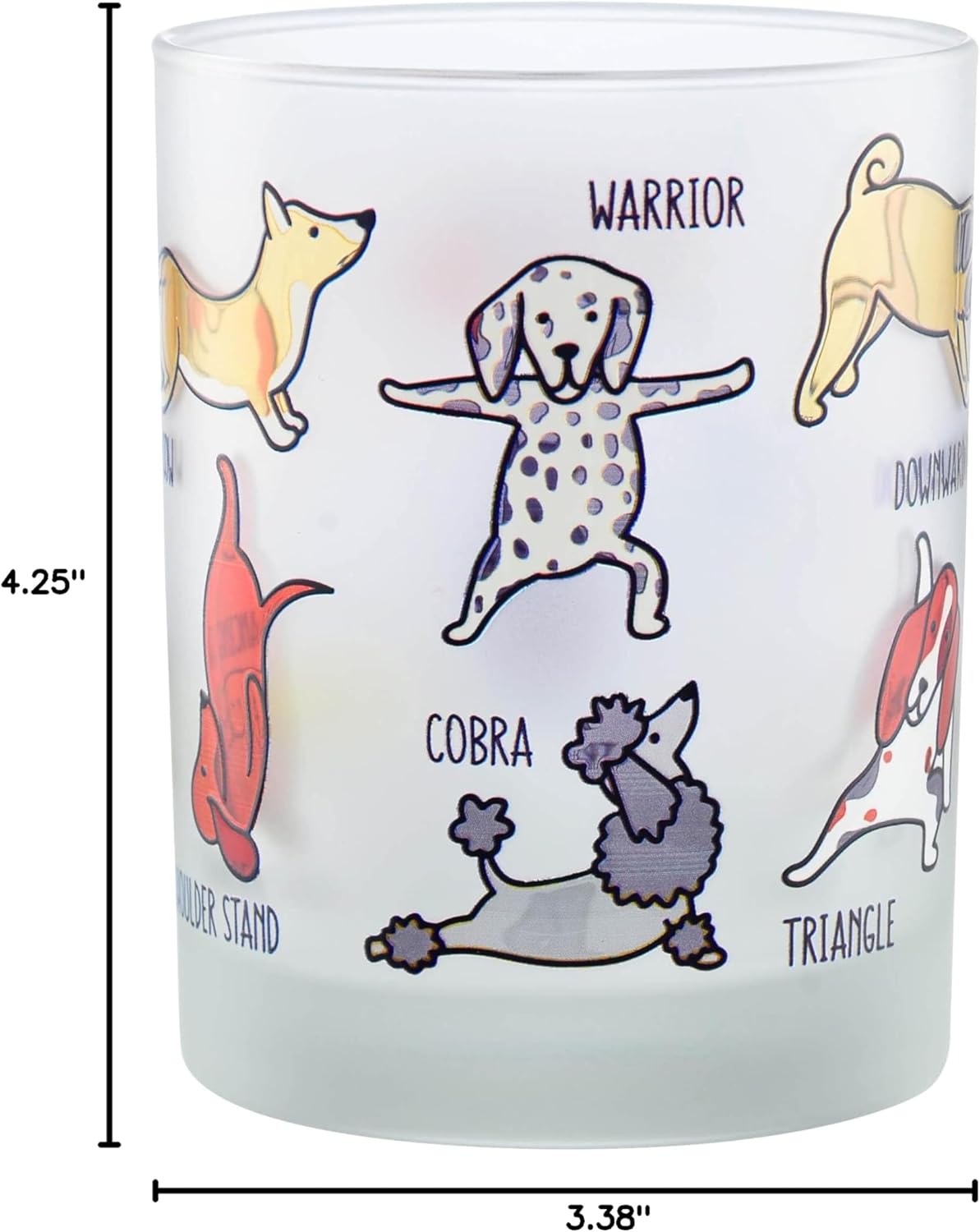 Culver - Doggy Yoga Double Old Fashion-Set of 2