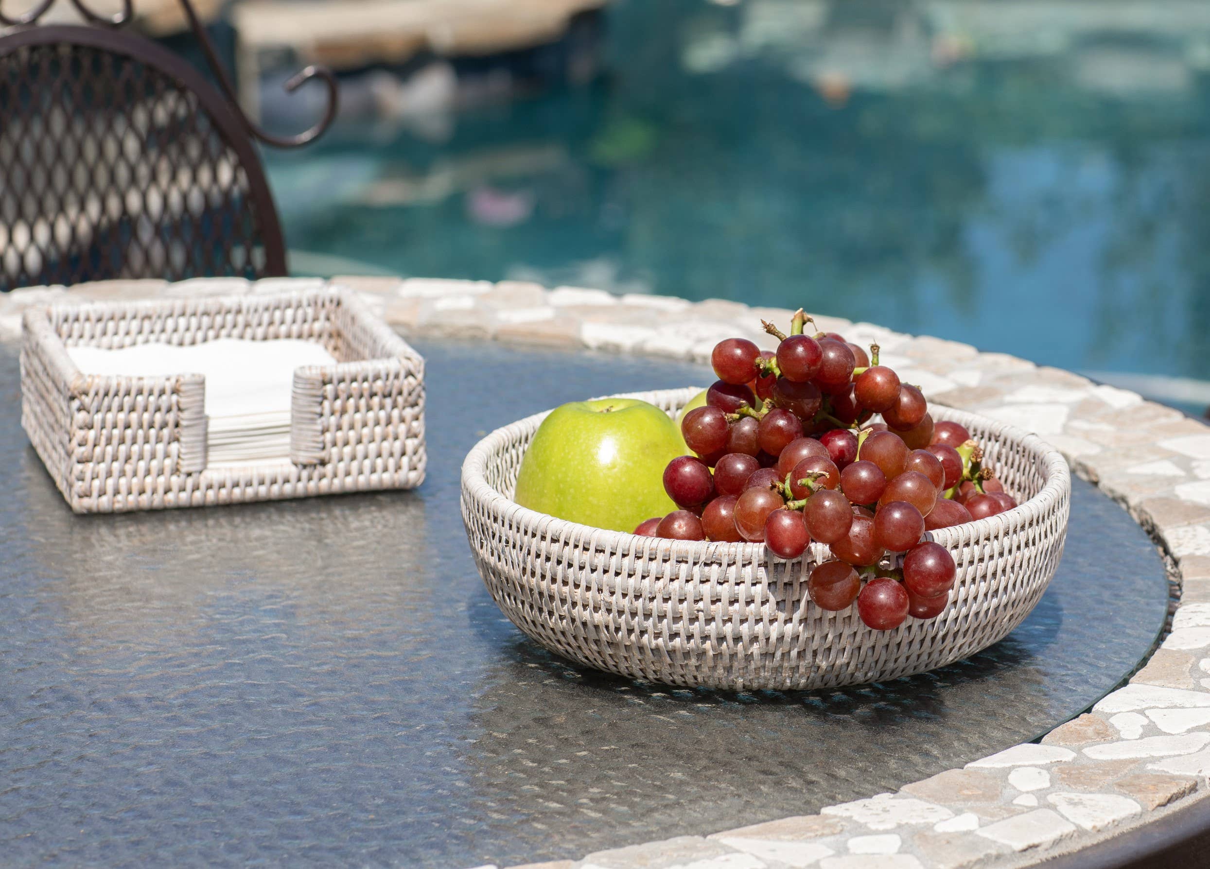 Honey Brown Rattan Everything Bowl