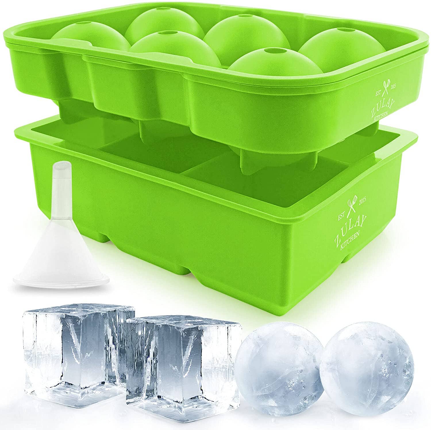 Silicone Square Ice Cube Mold and Ice Ball Mold - MaisonBeach