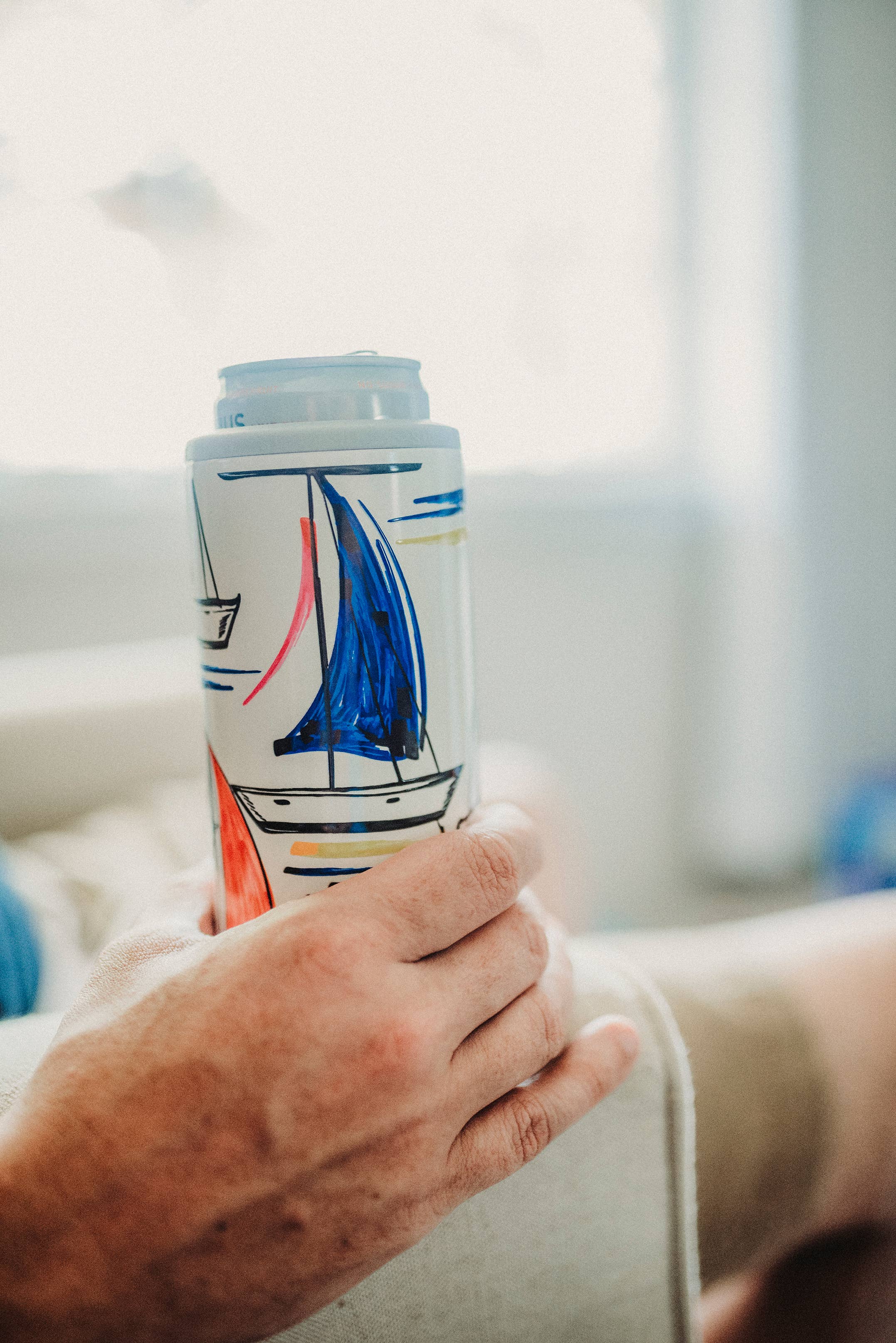 Slim Can Cooler Summer Sails