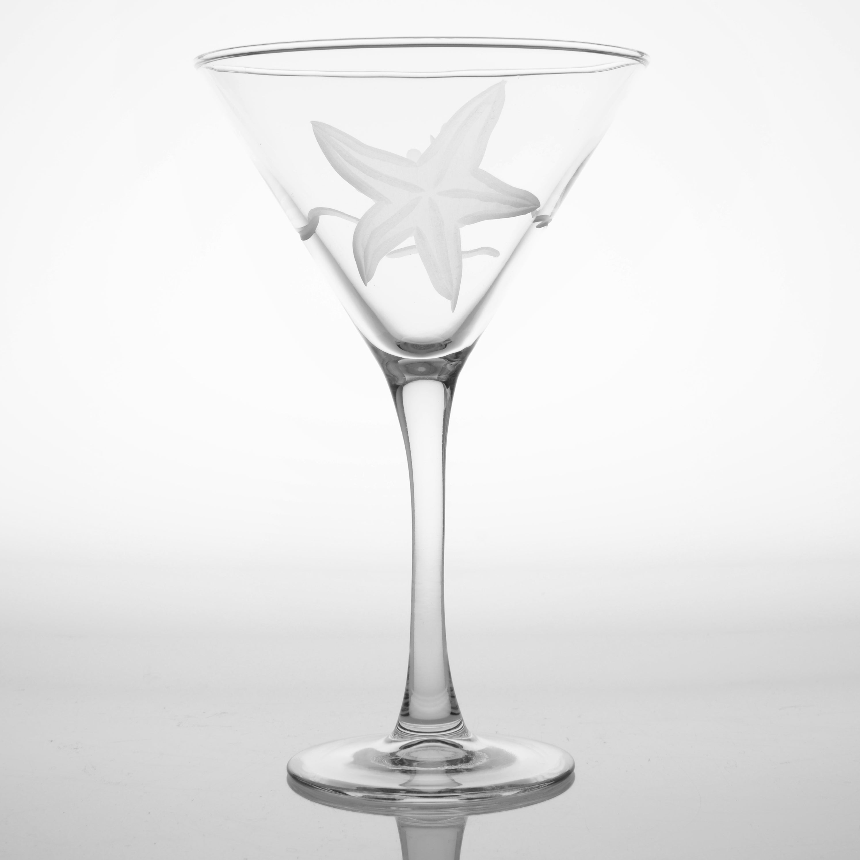 Rolf Glass Starfish Martini Glass (Set of 4)