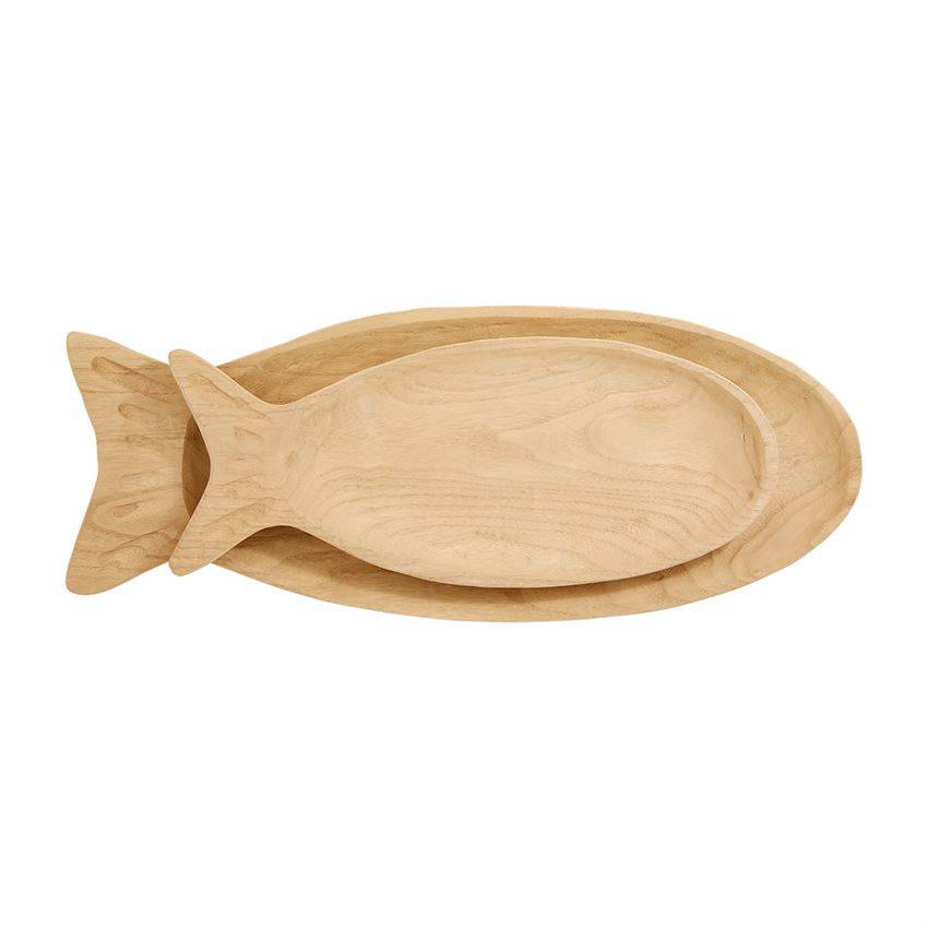 Paulownia Fish Trays - MaisonBeach