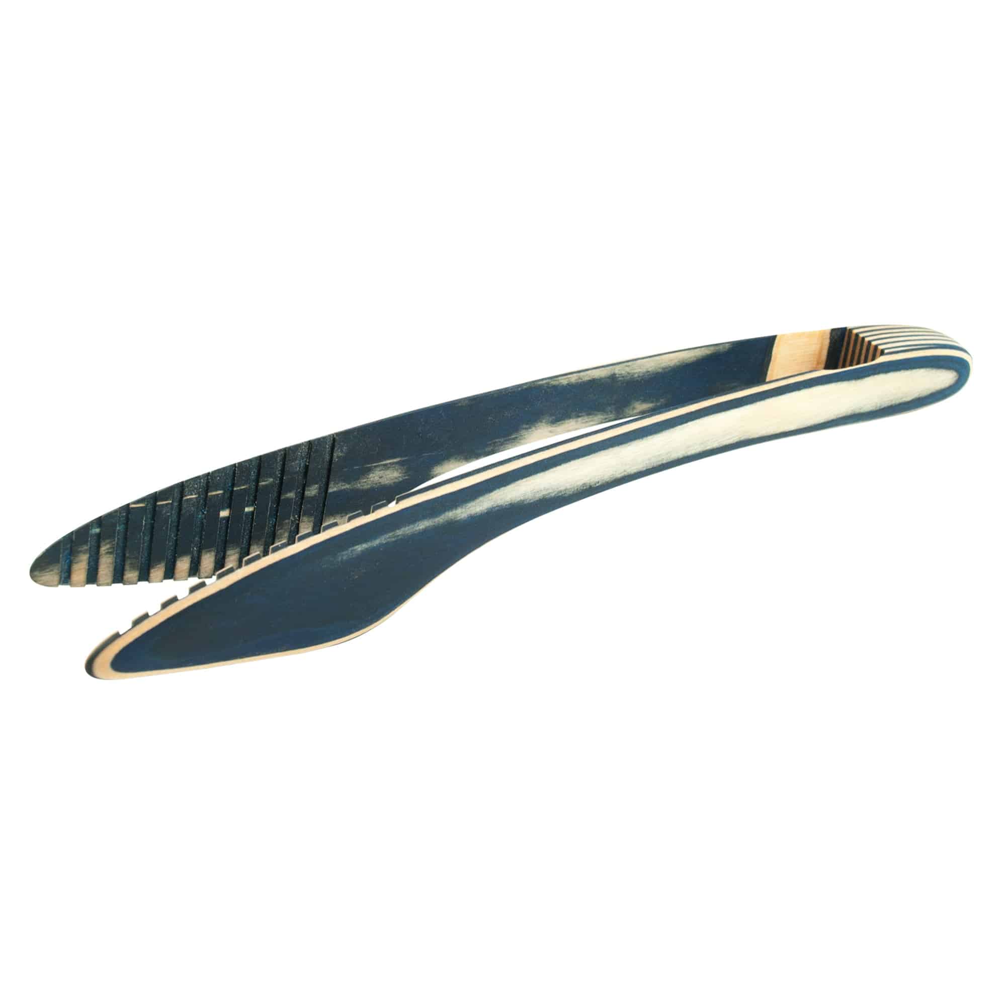 Blue Pakka Wood 12" Salad Tong - MaisonBeach