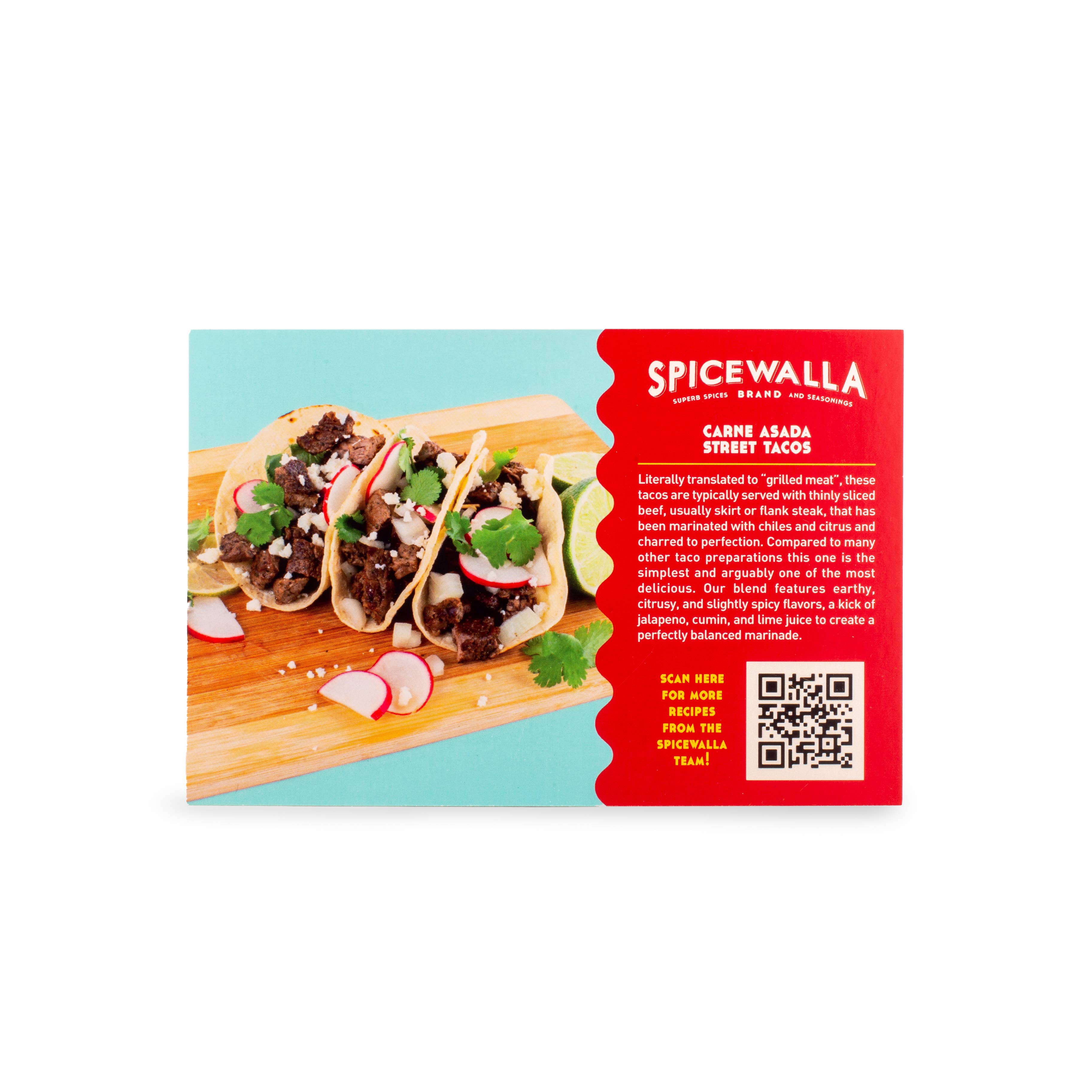 Spicewalla - Spicewalla Carne Asada Street Tacos - Recipe Card